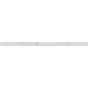 1/2 x 12 Honed Oriental White Marble Pencil Liner - Tilephile