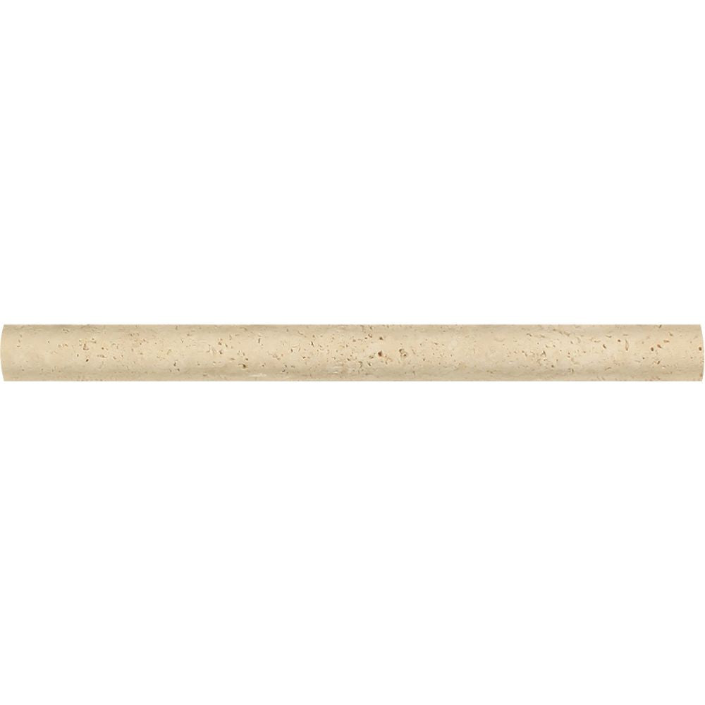 1 x 12 Honed Ivory Travertine Dome Liner - Tilephile