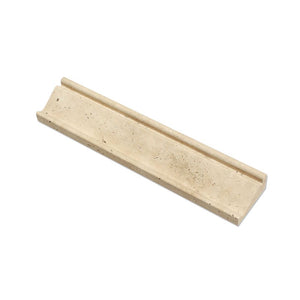 2 1/2 x 12 Honed Ivory Travertine Crown Molding - Tilephile