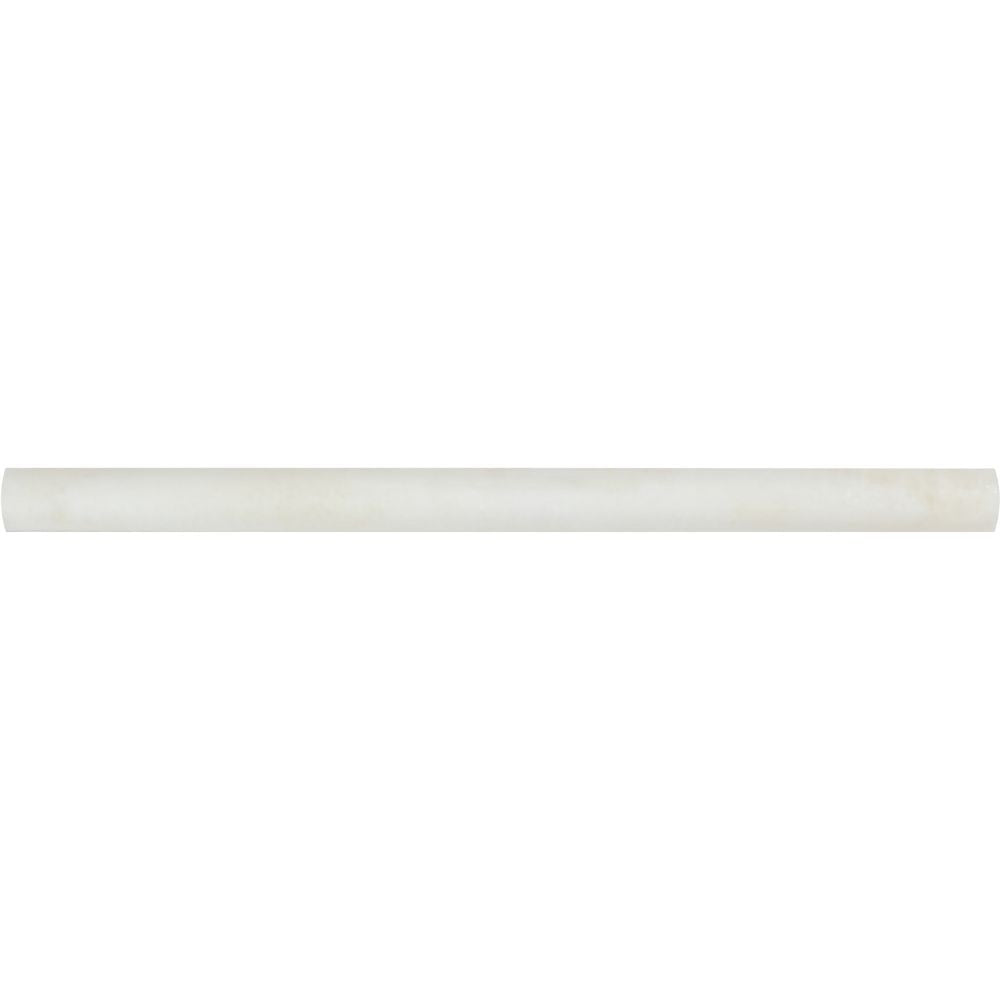 3/4 x 12 Polished White Onyx Bullnose Liner - Tilephile