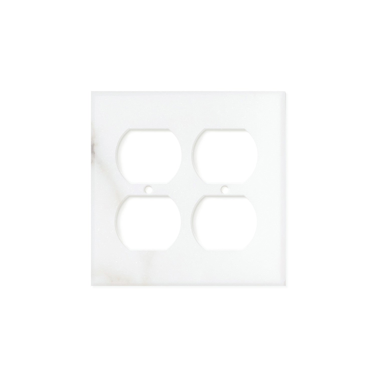 Calacatta Gold Marble Switch Plate Cover, Honed (2 DUPLEX) - Tilephile