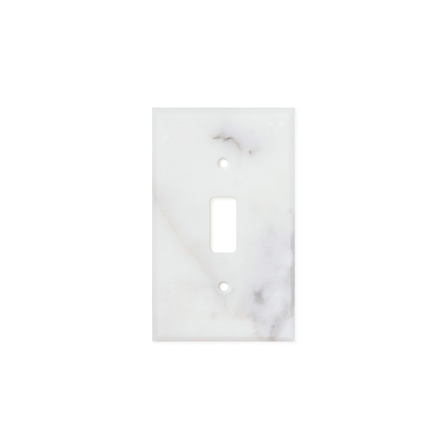 Calacatta Gold Marble Switch Plate Cover, Honed (SINGLE TOGGLE) - Tilephile