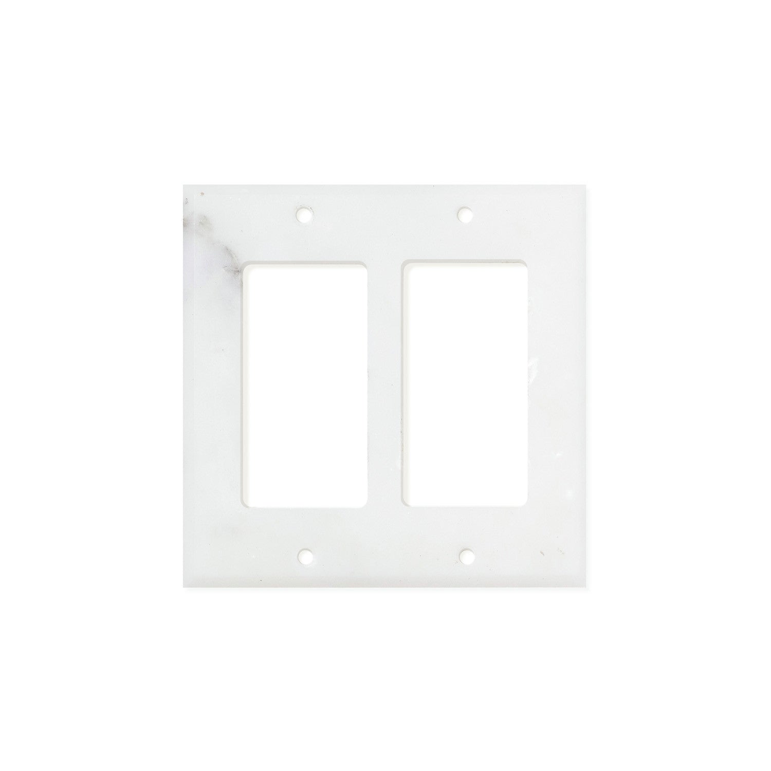Calacatta Gold Marble Switch Plate Cover, Polished (2 ROCKER) - Tilephile