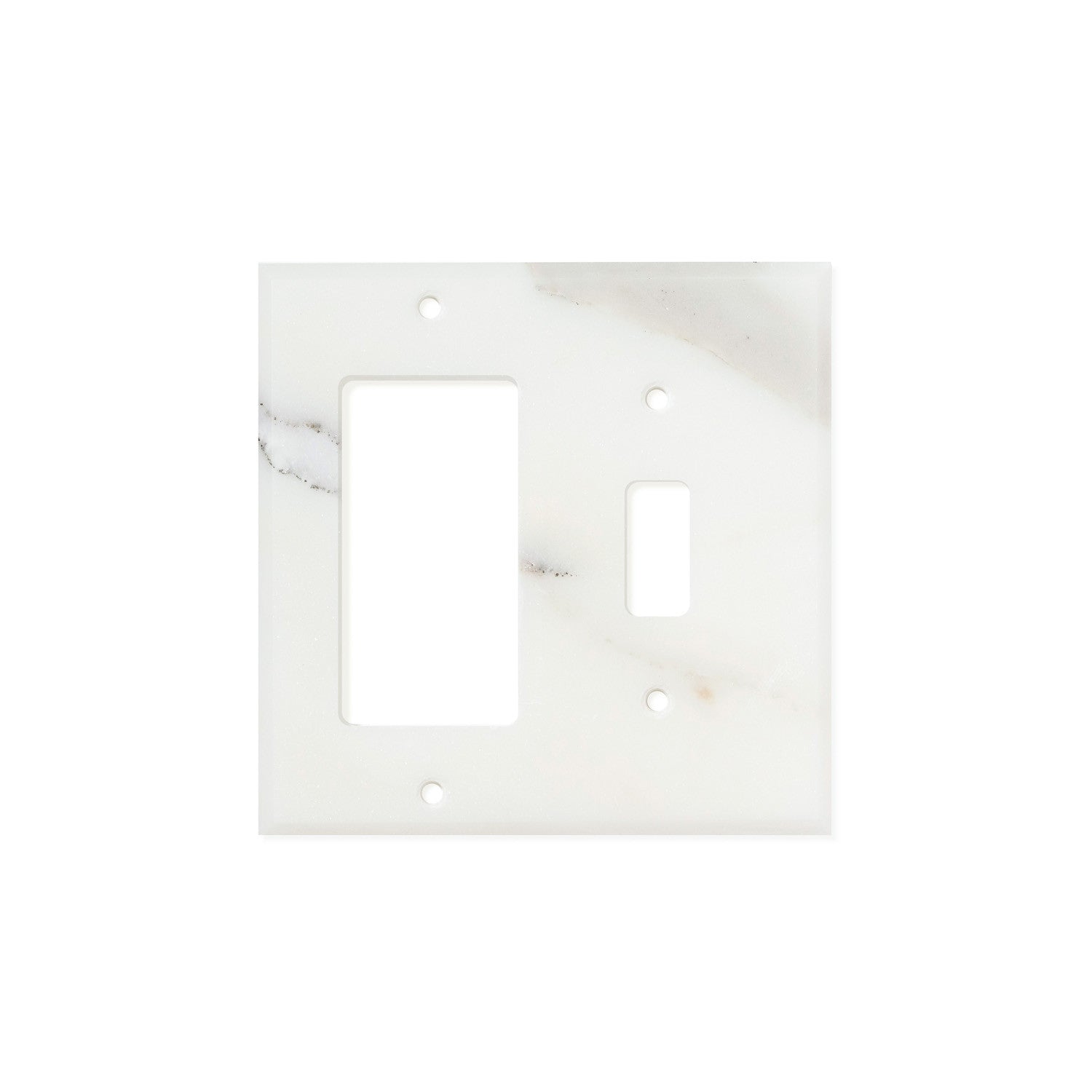 Calacatta Gold Marble Switch Plate Cover, Polished (TOGGLE ROCKER) - Tilephile