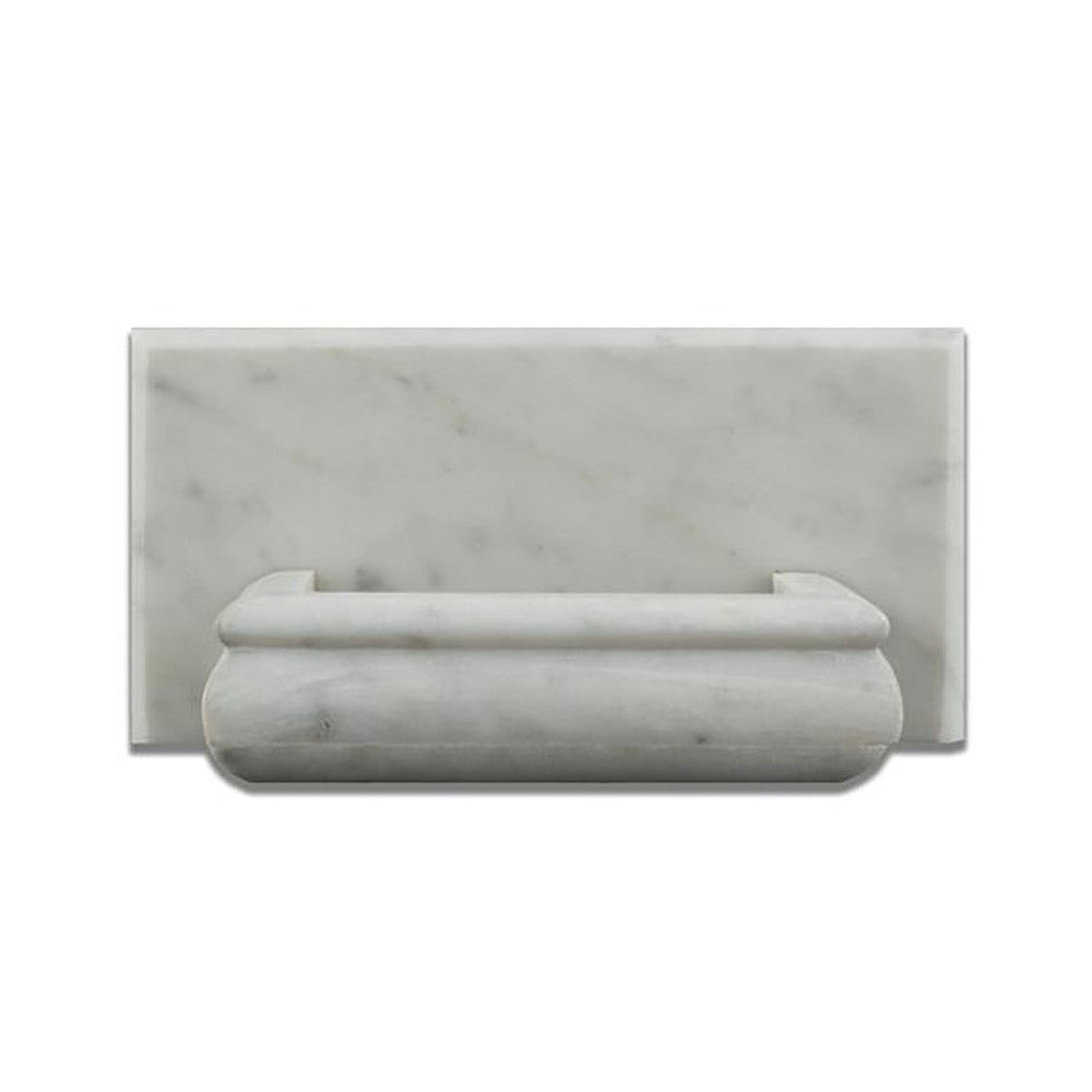 Bianco Carrara Marble Polished Hand-Made Custom Soap Holder (Soap Dish) - Tilephile