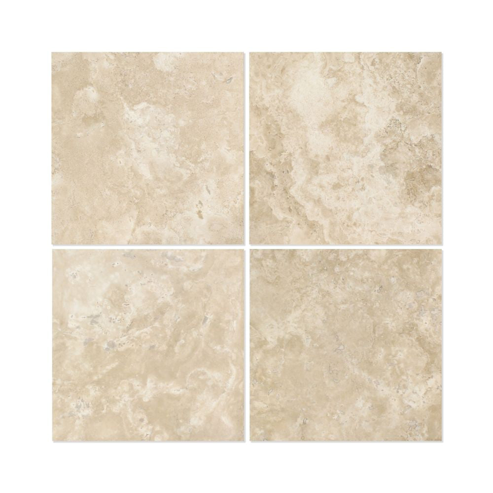 12 x 12 Honed Durango Travertine Tile - Standard - Tilephile