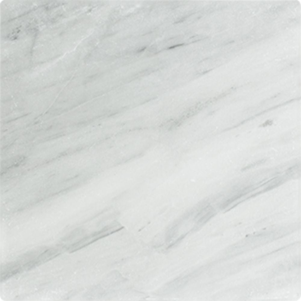 12 x 12 Tumbled Bianco Mare Marble Tile Sample - Tilephile