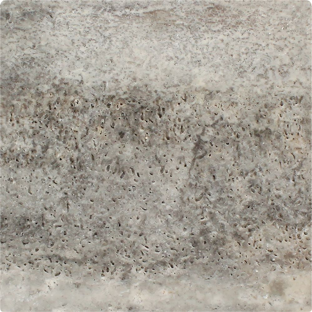12 x 12 Tumbled Silver Travertine Tile - Tilephile