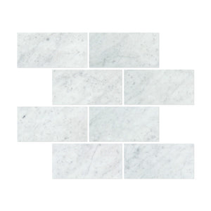 12 x 24 Honed Bianco Carrara Marble Tile - Tilephile