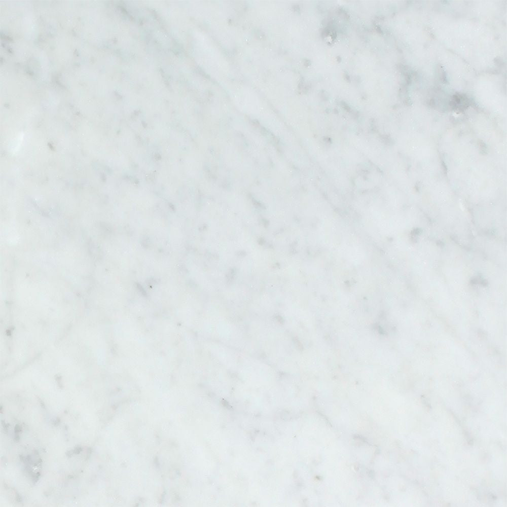 18 x 18 Polished Bianco Carrara Marble Tile - Tilephile