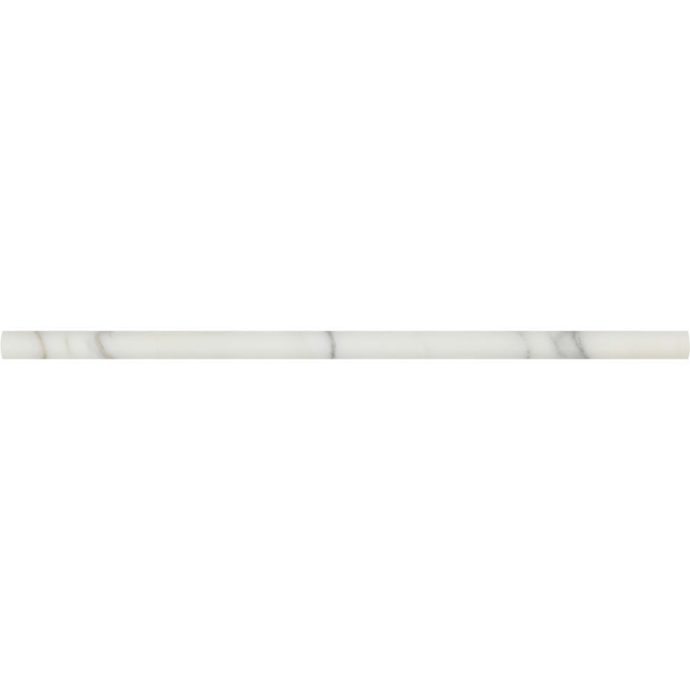 1/2 x 12 Honed Calacatta Gold Marble Pencil Liner - Tilephile