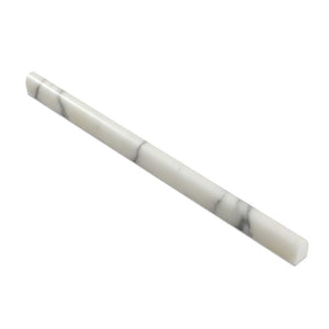 1/2 x 12 Polished Calacatta Gold Marble Pencil Liner - Tilephile