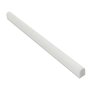 1/2 x 12 Polished Thassos White Marble Pencil Liner - Tilephile