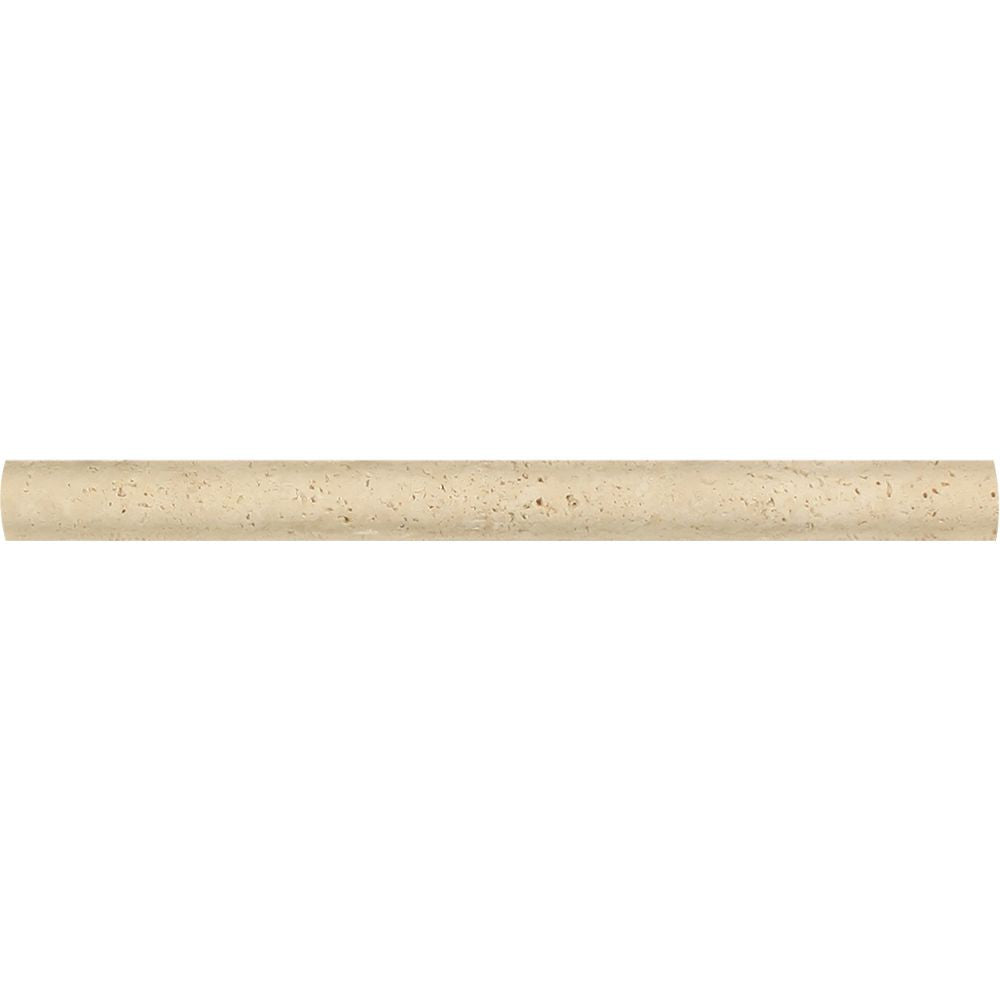 1 x 12 Honed Ivory Travertine Dome Liner - Tilephile