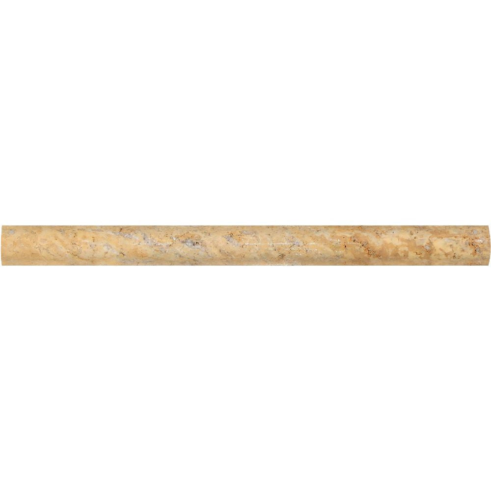 1 x 12 Honed Scabos Travertine Dome Liner - Tilephile
