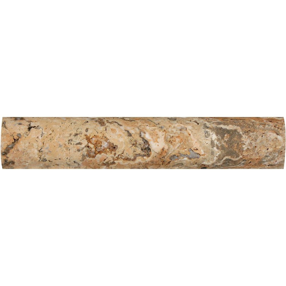 1 x 6 Honed Scabos Travertine Quarter Round Trim - Tilephile