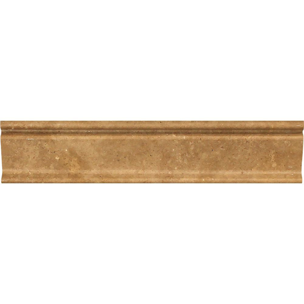 2 1/2 x 12 Honed Noce Travertine Crown Molding - Tilephile