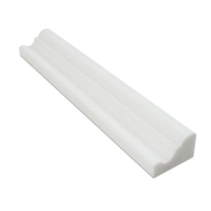 2 x 12 Honed Thassos White Marble Crown Molding - Tilephile