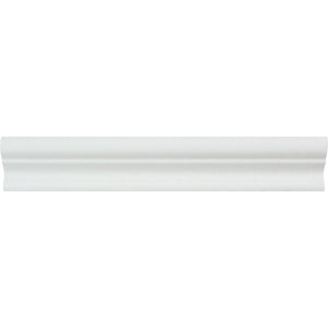 2 x 12 Polished Thassos White Marble Crown Molding - Tilephile