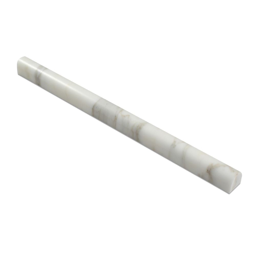 3/4 x 12 Honed Calacatta Gold Marble Bullnose Liner - Tilephile