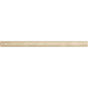 3/4 x 12 Honed Ivory Travertine Bullnose Liner - Tilephile