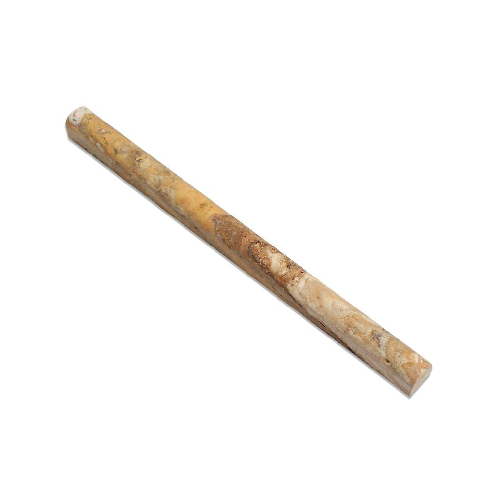 3/4 x 12 Honed Scabos Travertine Bullnose Liner - Tilephile