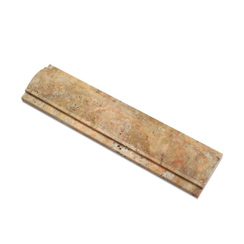 3 x 12 Honed Scabos Travertine Arch Molding - Tilephile