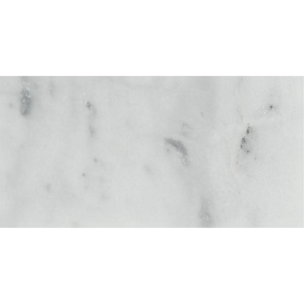 3 x 6 Honed Bianco Mare Marble Tile - Tilephile