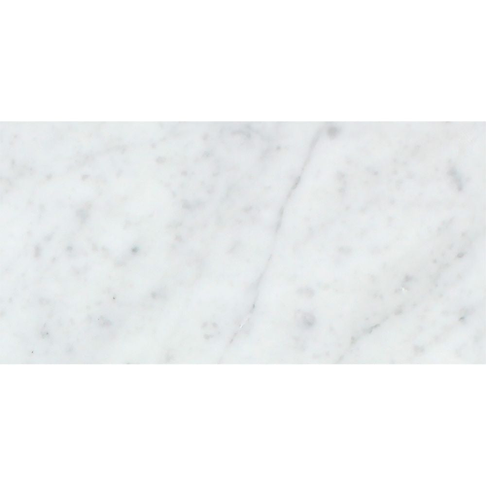 3 x 6 Polished Bianco Carrara Marble Tile - Tilephile