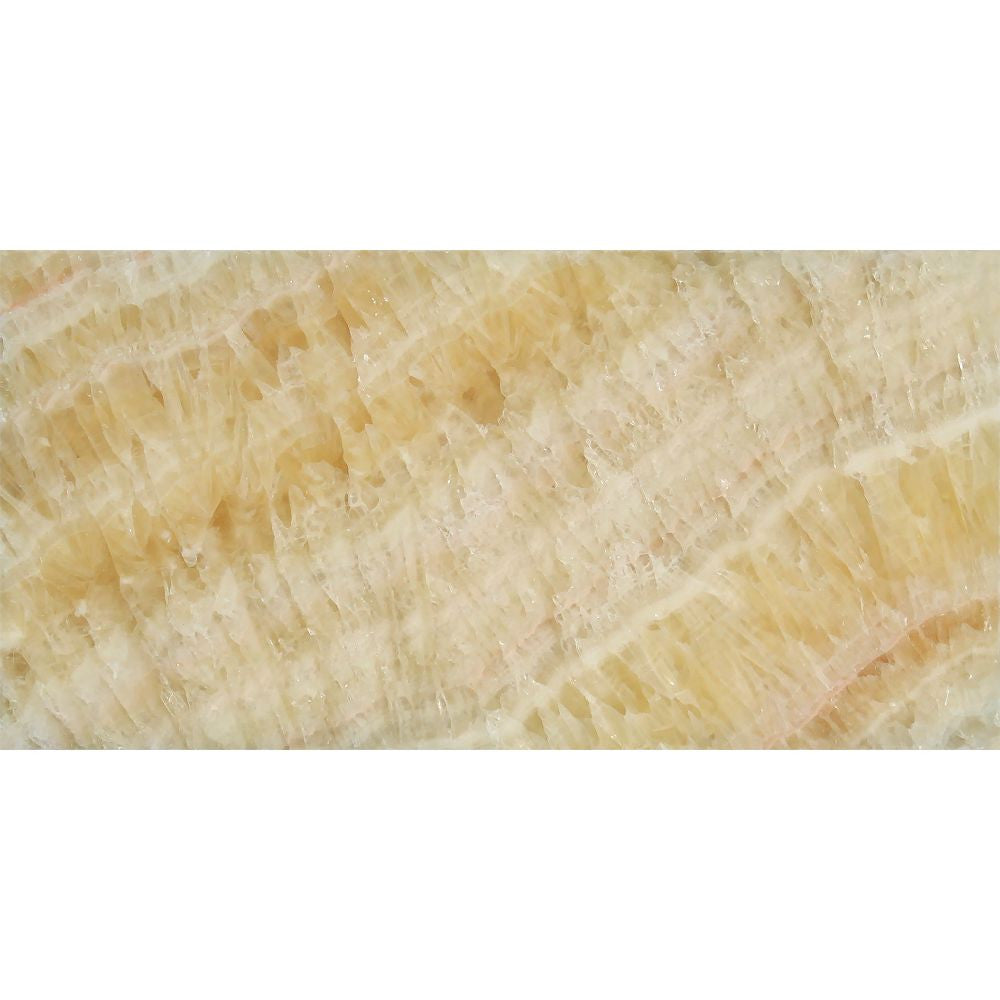 3 x 6 Polished Honey Onyx Tile - Tilephile