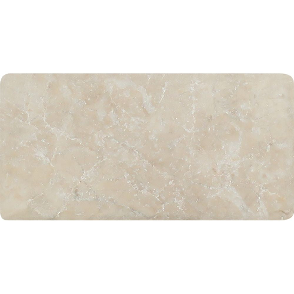 3 x 6 Tumbled Cappuccino Marble Tile - Tilephile