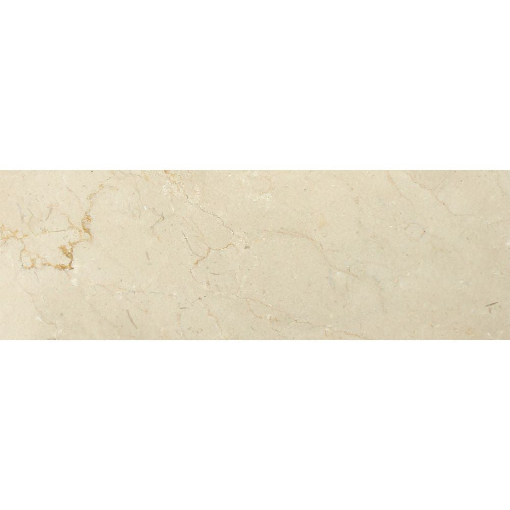 4 x 12 Polished Crema Marfil Marble Tile - Tilephile