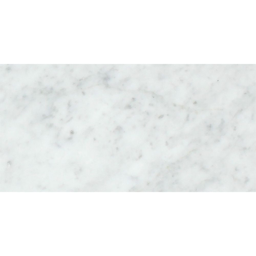 6 x 12 Honed Bianco Carrara Marble Tile - Tilephile