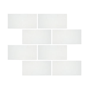 6 x 12 Honed Thassos White Marble Tile - Tilephile