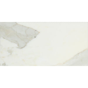 6 x 12 Polished Calacatta Gold Marble Tile - Tilephile
