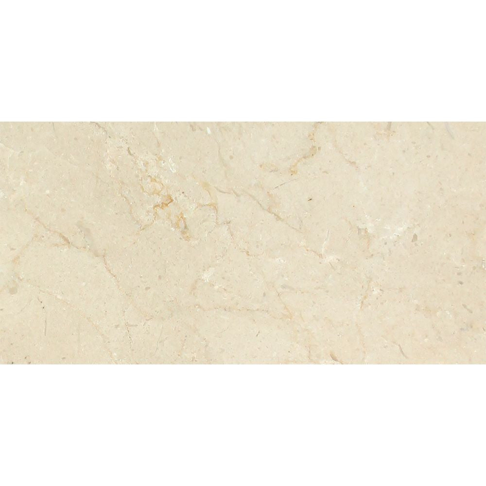 6 x 12 Polished Crema Marfil Marble Tile - Tilephile