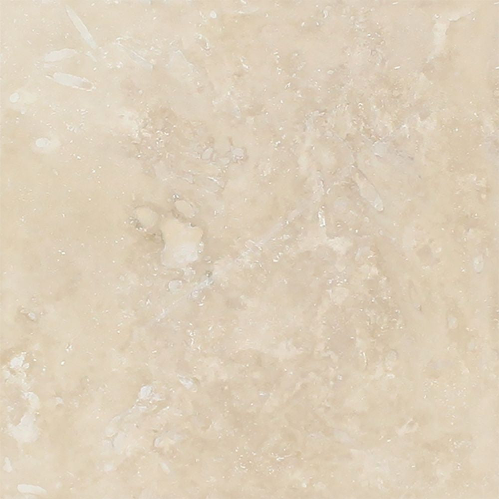 6 x 6 Honed Ivory Travertine Tile - Tilephile