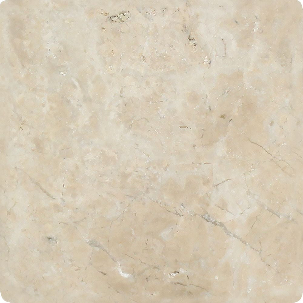 6 x 6 Tumbled Cappuccino Marble Tile Sample - Tilephile