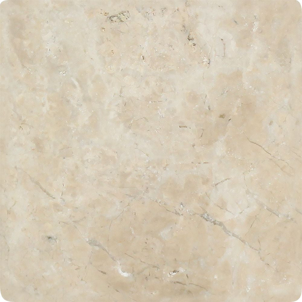 6 x 6 Tumbled Cappuccino Marble Tile - Tilephile