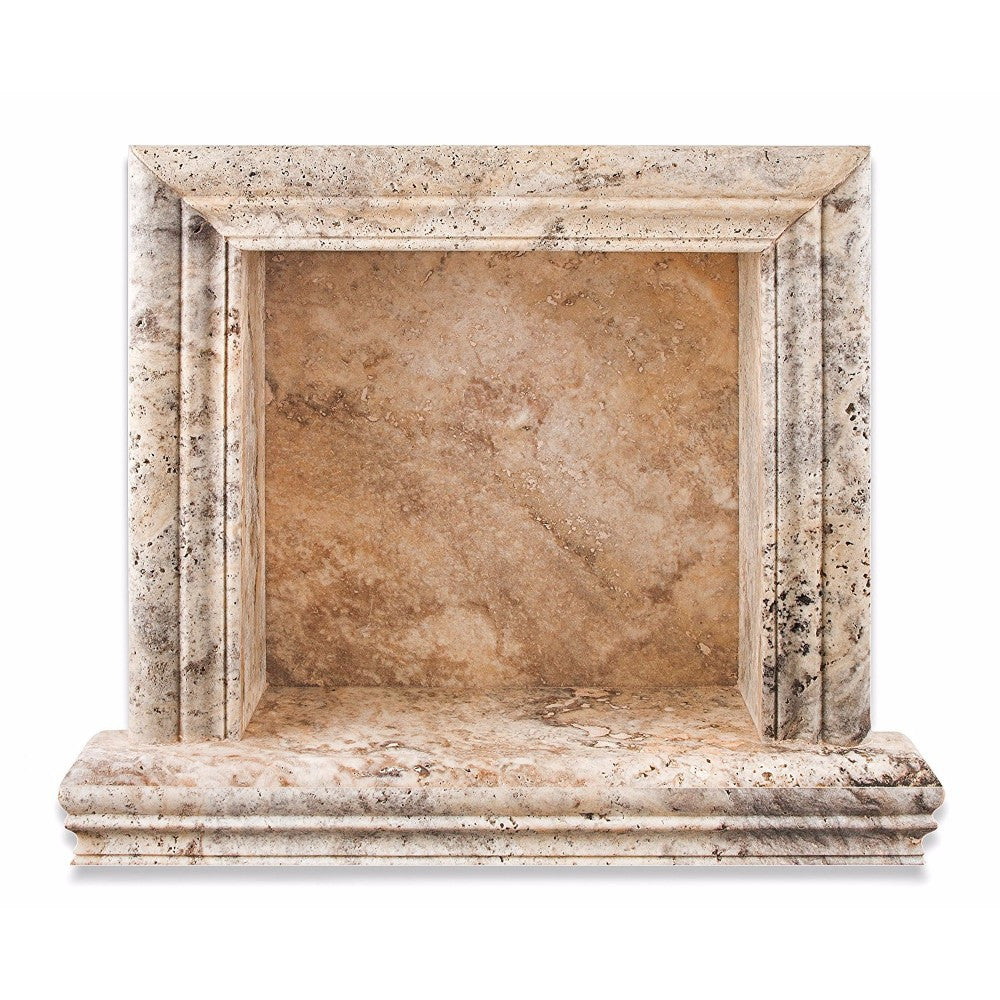 Philadelphia Travertine Honed Hand-Made Custom Shampoo Niche / Shelf - Small - Tilephile