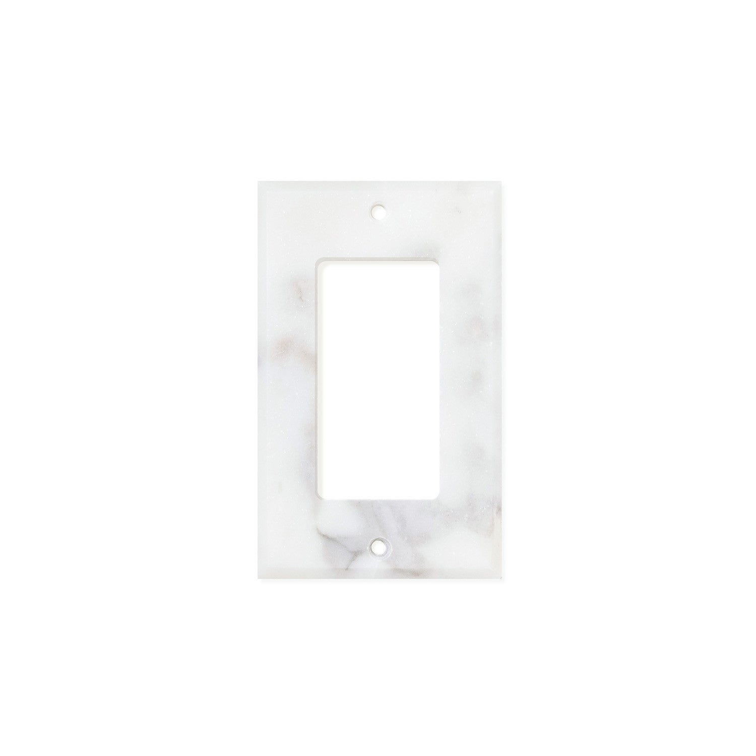Calacatta Gold Marble Switch Plate Cover, Honed (SINGLE ROCKER) - Tilephile