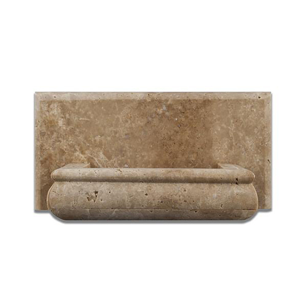 Walnut Travertine Honed Hand-Made Custom Soap Holder - Tilephile