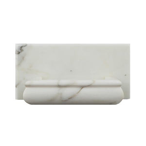 Calacatta Gold Marble Honed Hand-Made Custom Soap Holder - Tilephile