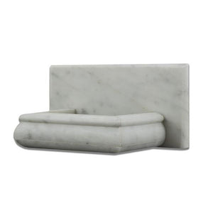 Bianco Carrara Marble Honed Hand-Made Custom Soap Holder (Soap Dish) - Tilephile