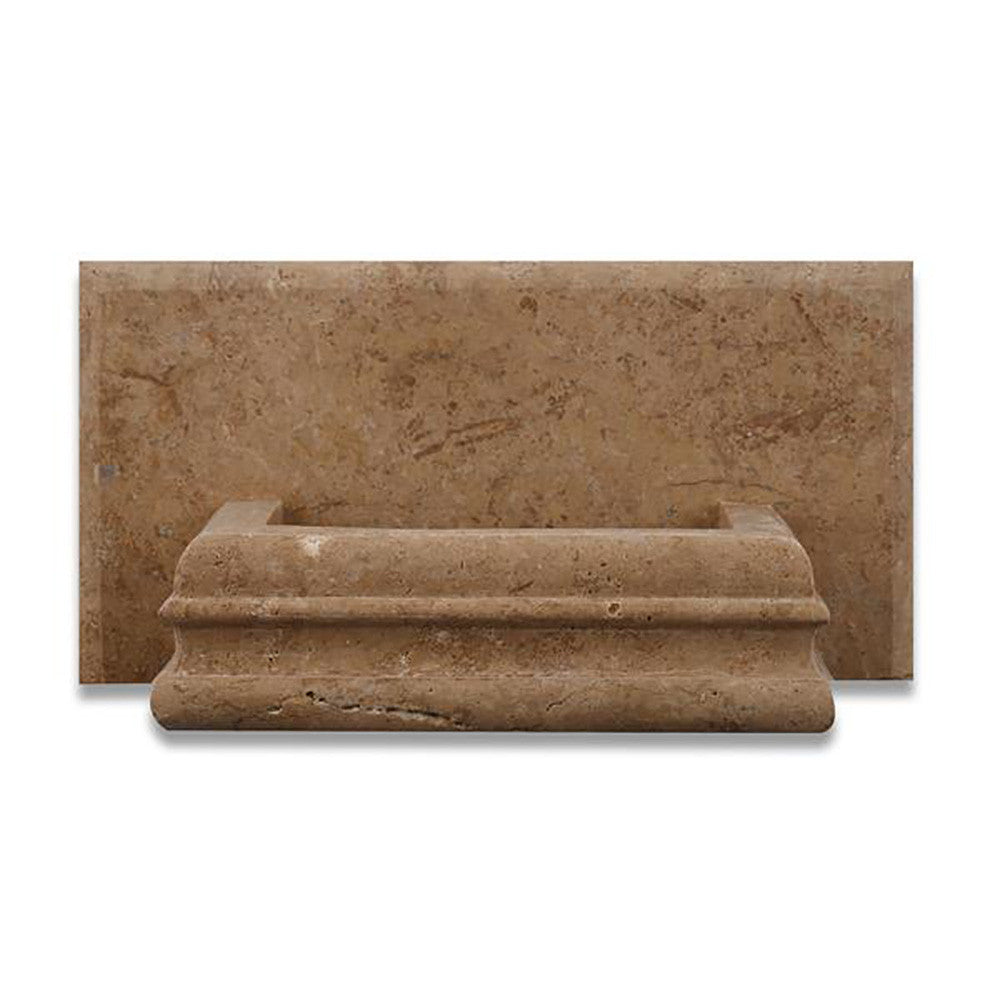 Noce Travertine Honed Hand-Made Custom Soap Holder - Tilephile