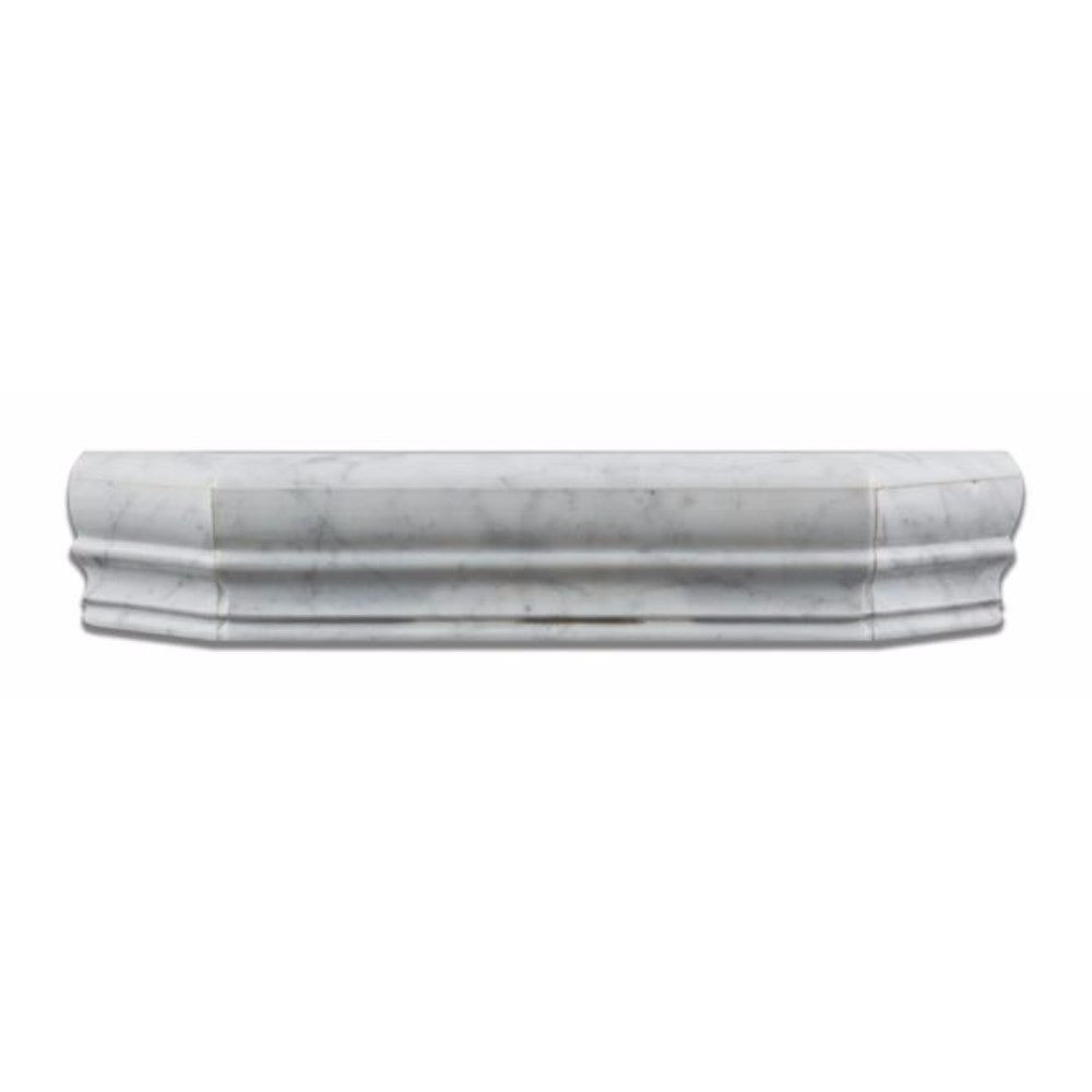 Bianco Carrara Marble Polished Hand-Made Custom Shower Corner Shelf - Tilephile